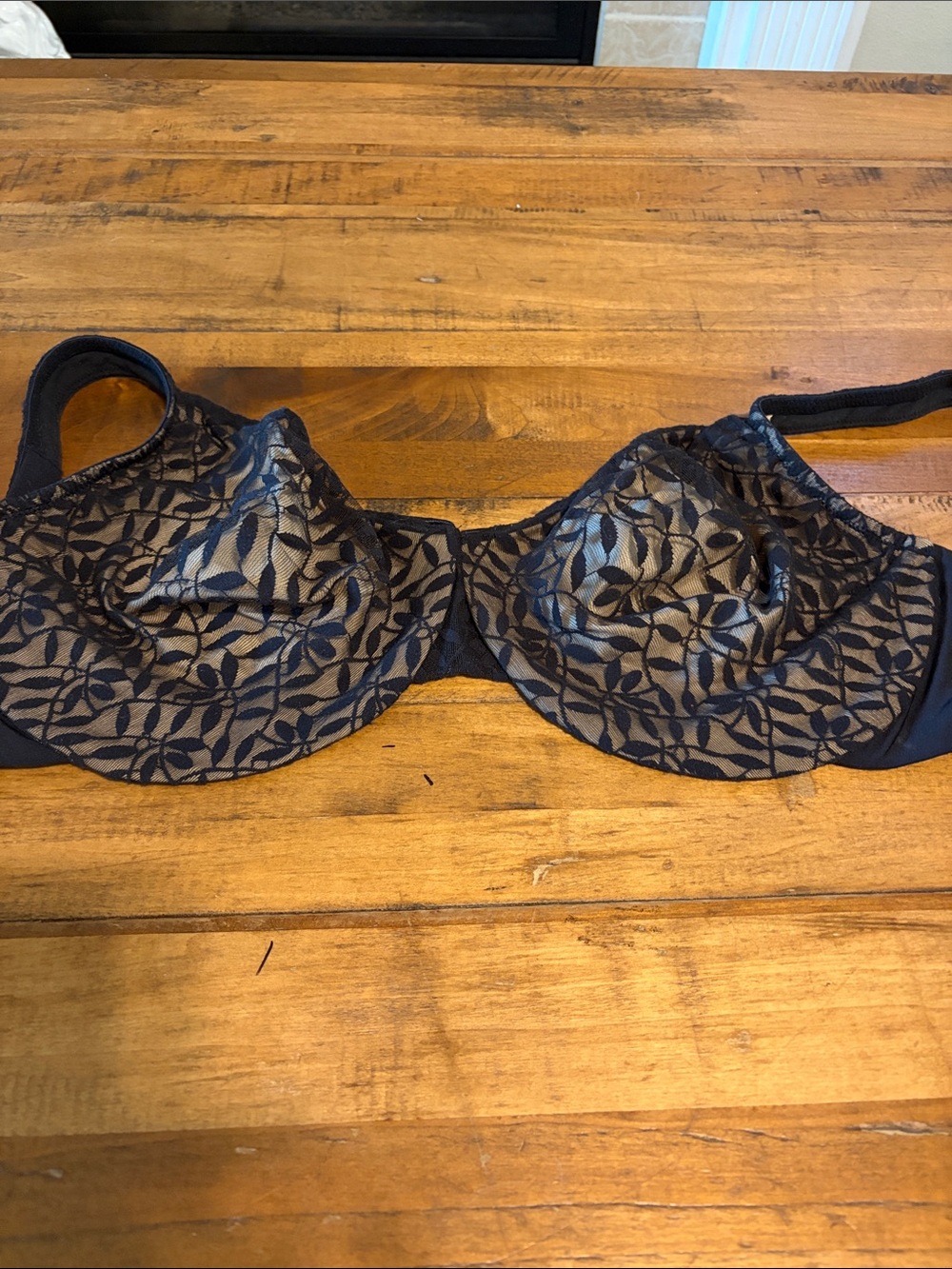 Olga Black/Tan Seamless Wired Support Bra 42DD